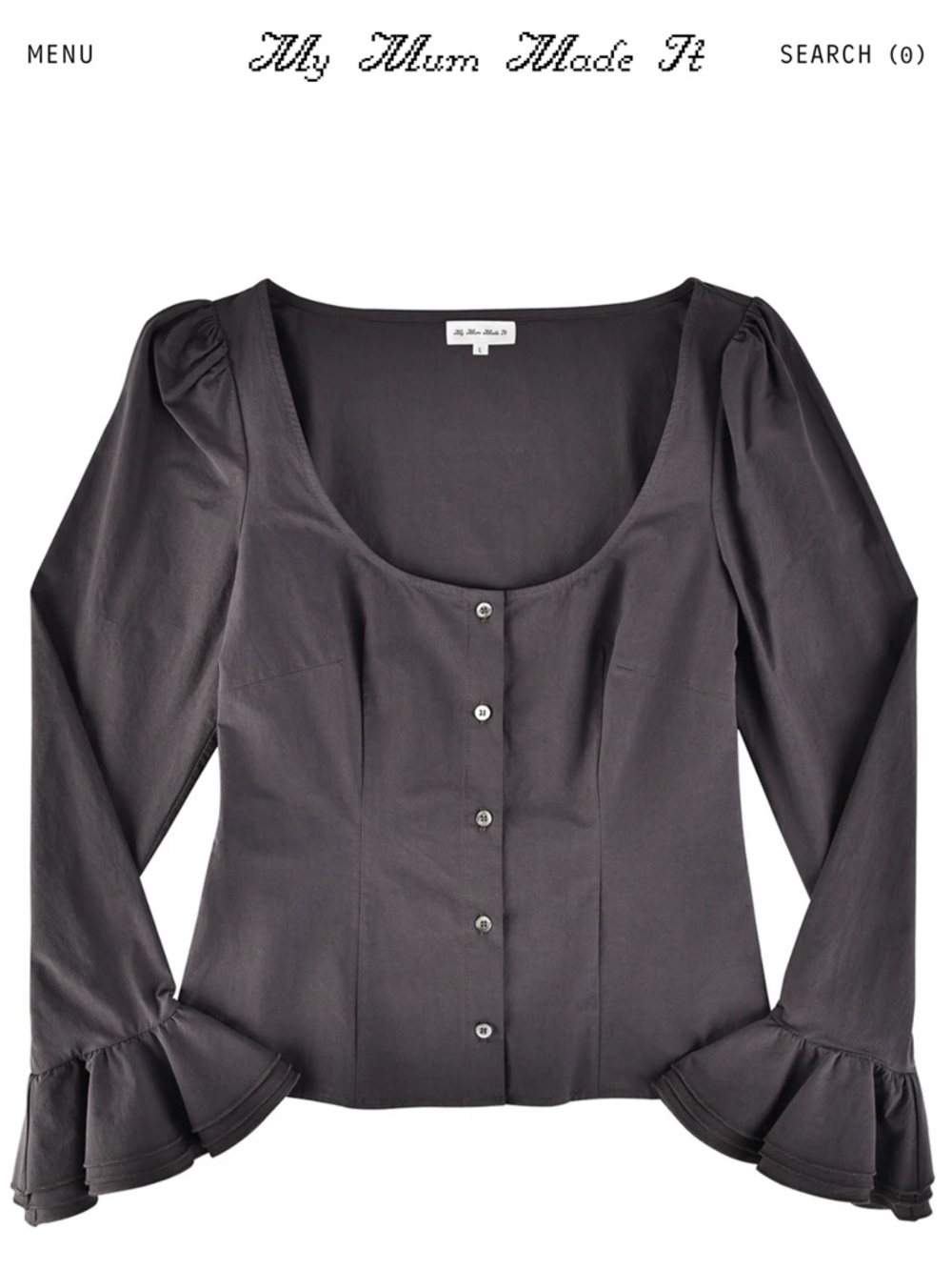 My mum made it bellcuff blouse size 8